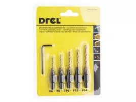 Drel fém fúrószár készlet Titán bevonattal, 5 db - os, 6 - 14 mm