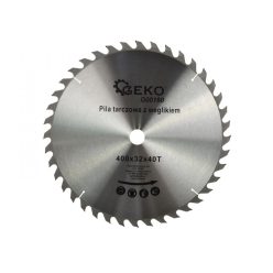 GEKO TCT vídiás körfűrészlap fához 400 x 32 x 40T