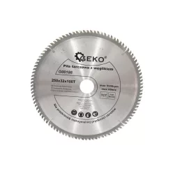 GEKO TCT vídiás körfűrészlap 250 x 32 x 100T