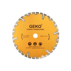 GEKO gyémánt vágótárcsa mély vágáshoz 230 x 22,2 mm