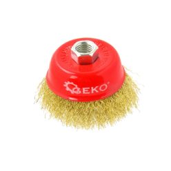   GEKO fazékkefe, sodratlan, sarokcsiszolóra, M14 menettel, 75 mm