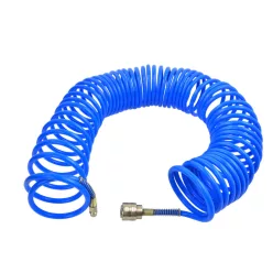   GEKO levegős spiráltömlő EU gyorscsatlakozóval PE 5x8mm, 10m, 7 bar