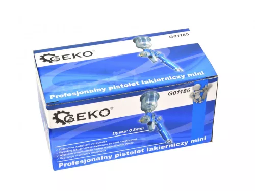 GEKO mini festékszóró pisztoly HVLP, 125 ml tartállyal, fúvóka: 1,5 mm