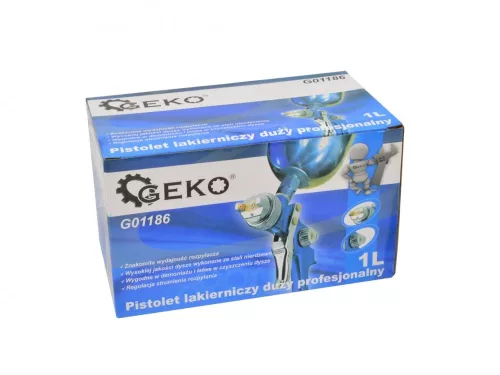 GEKO profi festékszóró pisztoly alumínium tartály, 1000ml, fúvóka: 1,5 mm