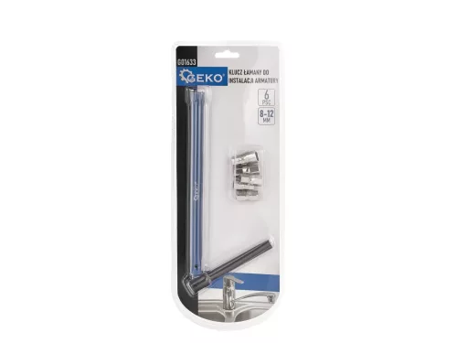 GEKO speciális kulcskészlet csap és mosdókagyló szereléshez 8-12 mm