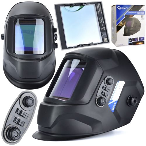GEKO automatikusan sötétedő hegesztőpajzs, nagy látószöggel