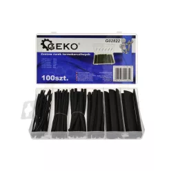 GEKO zsugorcső készlet fekete 100 db