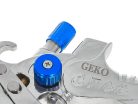 GEKO festékszóró pisztoly HVLP, 600 ml tartállyal + 4db fúvóka
