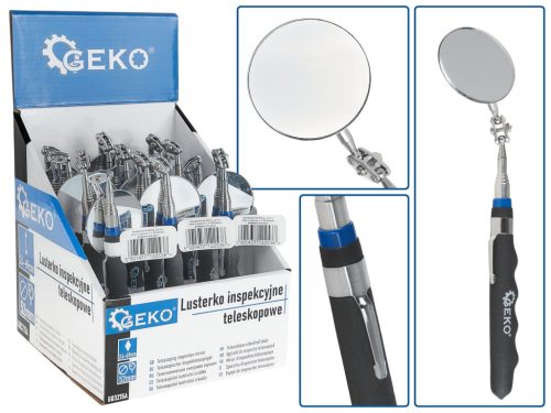 GEKO teleszkópos tükör 24-69 cm, kínáló dobozban