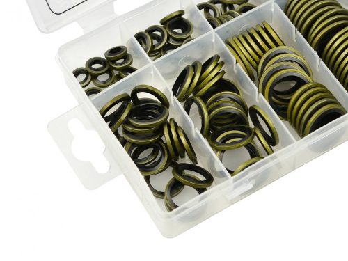 GEKO fém és gumi alátét készlet 150 db-os