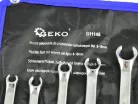 GEKO fékcsőkulcs készlet 6db-os, 6-18 mm