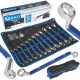 GEKO csiszolt csillag - csillag kulcskészlet csúszásgátló gumi markolattal 6-32mm, 12 db, CRV