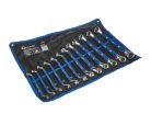 GEKO csiszolt csillag - csillag kulcskészlet csúszásgátló gumi markolattal 6-32mm, 12 db, CRV