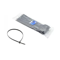 GEKO nylon kábelkötegelő 300 x 7,6 mm ,fekete, 50 db