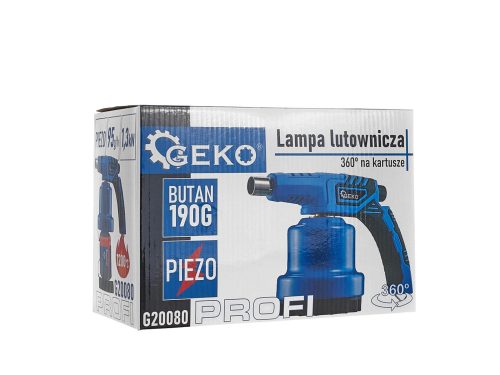 GEKO profi fémházas gázlámpa, 360 °, piezó gyújtással