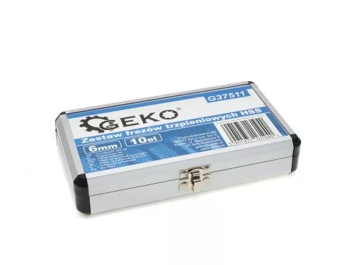 GEKO volfrám-karbid maró készlet, 10db-os, 6 mm