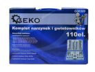 GEKO menetfúró, menetvágó készlet 110 db-os, M2 - M18