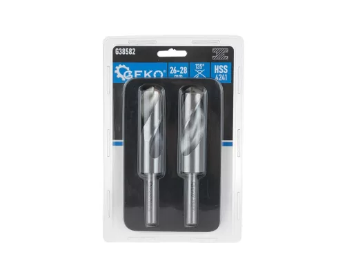 GEKO fémfúró készlet 2 db-os, 26-28 mm