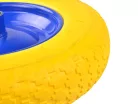 GEKO virágmintás tömör talicska kerék, tengellyel
