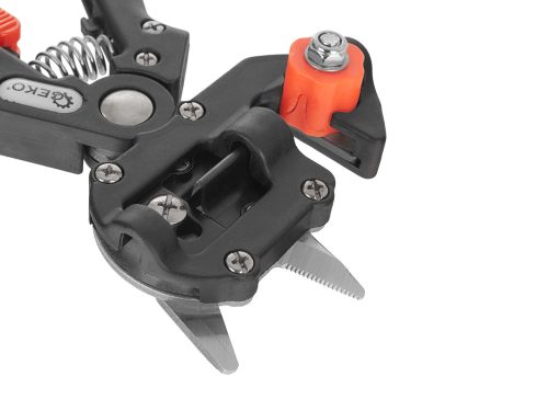 GEKO oltó olló készlet, praktikus tokba, szőlő, fák és cserjék oltásához