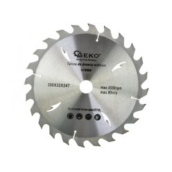 GEKO TCT vídiás körfűrészlap fához 300 x 32 x 24T