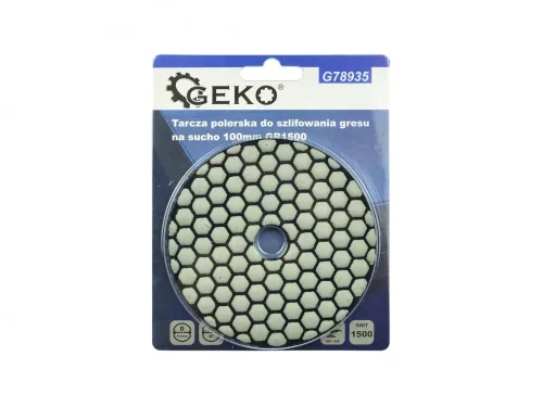 GEKO gyémánt csiszoló polírozó korong, 100 mm-es, GR 1500