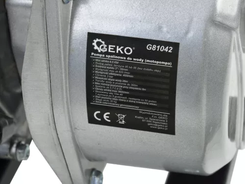GEKO benzinmotoros vízszivattyú 6,5 LE