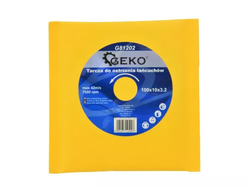 GEKO tartalék tárcsa láncfűrész élezőkhöz, 100 x 10 x 3,2 mm