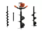 GEKO benzines talajfúró 1.4kW, adapterrel 50 cm, fúrószárakkal 10, 20, 30cm