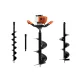 GEKO benzines talajfúró 1.4kW, adapterrel 50 cm, fúrószárakkal 10, 20, 30cm
