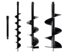 GEKO benzines talajfúró 1.4kW, adapterrel 50 cm, fúrószárakkal 10, 20, 30cm