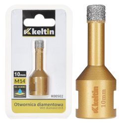   Keltin gyémánt körkivágó 10 mm, sarokcsiszolóra M14 menettel