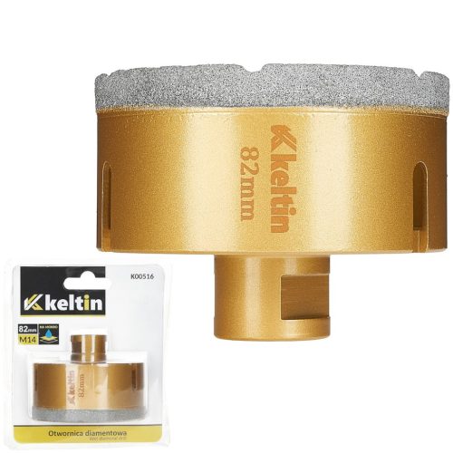 Keltin gyémánt körkivágó 82 mm, sarokcsiszolóra M14 menettel