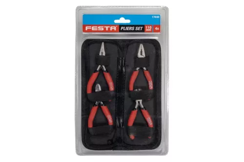 Festa műszerész fogó készlet, 4 db-os, tokban