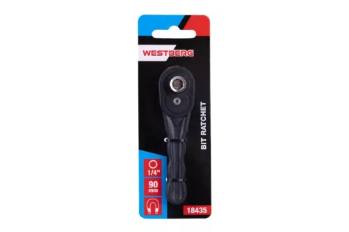 WESTBERG mini racsni bitekhez, dugófejekhez 1/4", 48 fogú 90 mm