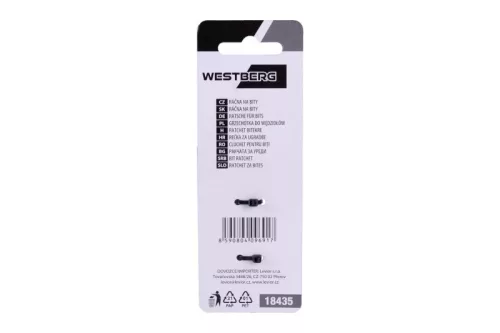 WESTBERG mini racsni bitekhez, dugófejekhez 1/4", 48 fogú 90 mm