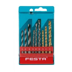   Festa fúrószár készlet 9db-os, 5, 6, 8 mm fához, fémhez, betonhoz