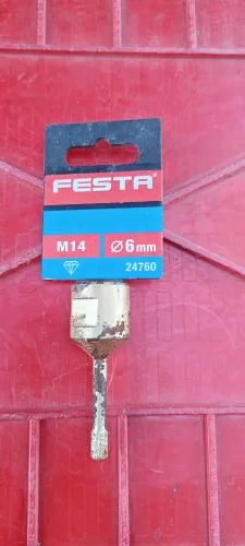  Festa gyémánt körkivágó 6 mm, sarokcsiszolóra M14 menettel, értékcsökkentett