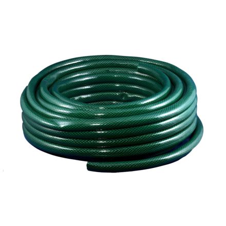 PVC locsolótömlő, szövetes, zöld külsőve, 50 m, 1/2"