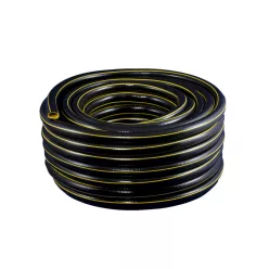   Csavarodásmentes 5 rétegű locsolótömlő, exkluzív kivitel, fekete-sárga, 50 m, 3/4"