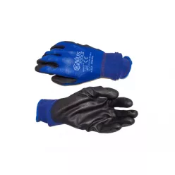   Genius PU tenyérmártott nylon szerelőkesztyű (kék) M / 8 