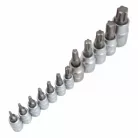 Satra 5 szögű torx dugókulcskészlet 12 db-os,1/4" - 3/8" - 1/2"