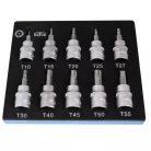 Satra torx dugófejkészlet szerszámos kocsiba, 3/8"