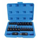 Satra Torx és E- torx dugófej készlet, 1/4"+3/8"+1/2", 25 db-os