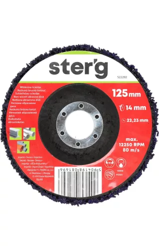 Sterg lila négertárcsa 125 x 14 x 22,2 mm