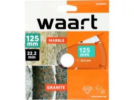 Waart gyémánt vágókorong gránithoz, márványhoz, 125 X 22,2 mm