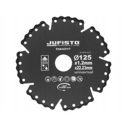   Jufisto gyémánt vágókorong univerzális, 125 X 22,2 X 1,2 mm