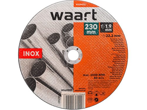 Waart vágókorong , Inox 230 x 1,9 x 22,2 mm,