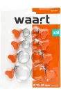 Waart pillangós csőbilincskészlet, 10 - 38 mm, 8 db